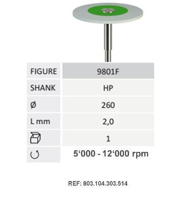 9801F-Jota – Zirconia Polisher Disk Fine