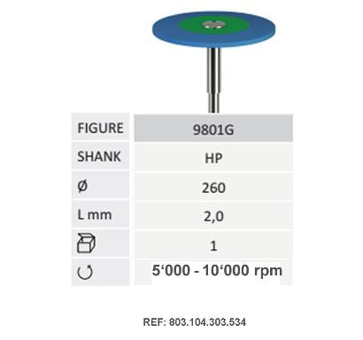 9801G-Jota – Zirconia Polisher Disk Coarse