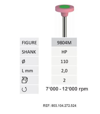 9804M-Jota – Zirconia Polisher Small Disc Medium