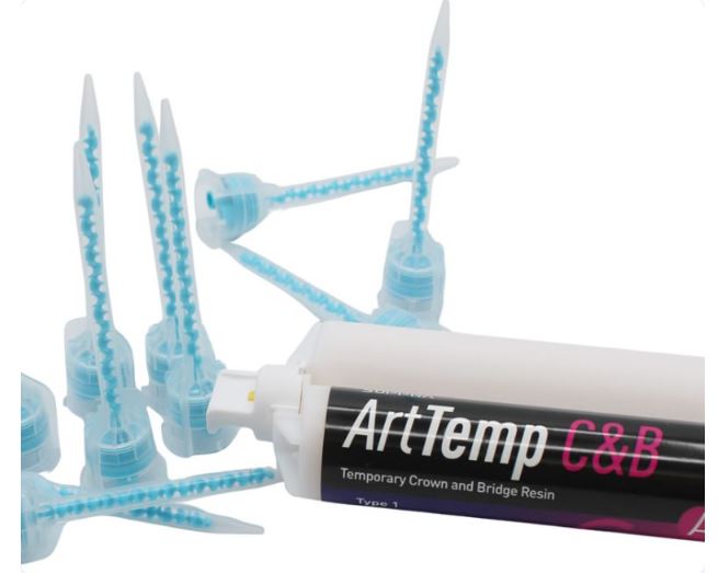 Suppra Crown & Bridge Material – 1 – 50 ml (76 g) Cartridge and Mixing Tips