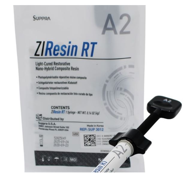 ZIResin RT, Light-Cured Restorative Hybrid Composite Syringe Resin Refill, 4g/Syr