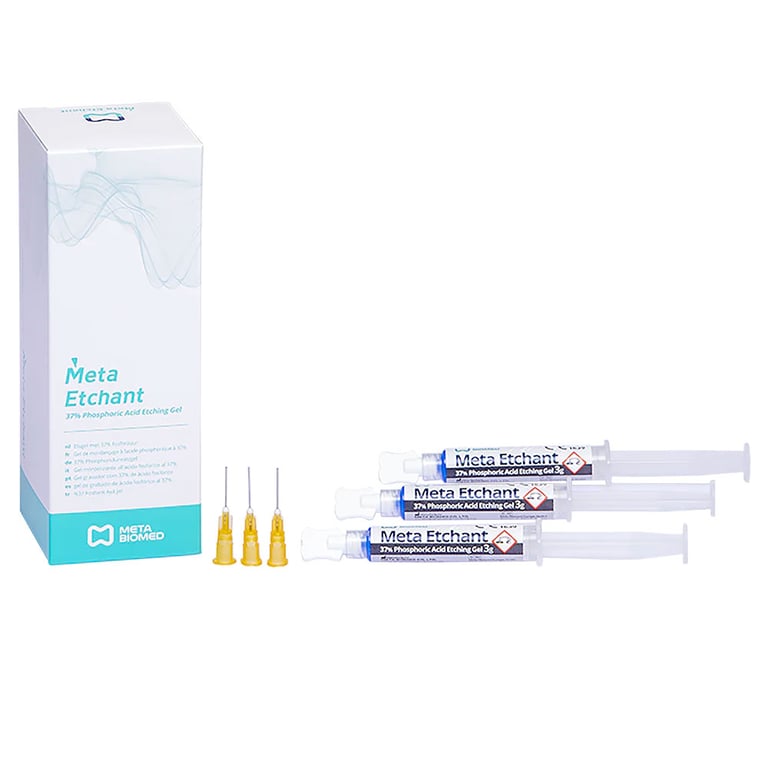 Meta Biomed Meta Etchant 37% Etching Gel, Kit: 3 Syringes x 3 mL and 20 Disposable