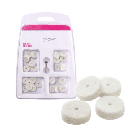Impregnated Felt Wheels - 12mm, 24 Wheels.