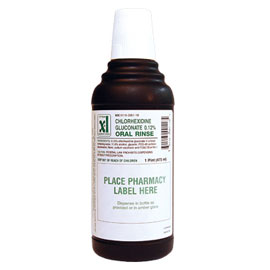 Chlorhexidine Gluconate Xttrium Labs 0.12% CHG Oral Rinse 16 oz, mint flavor