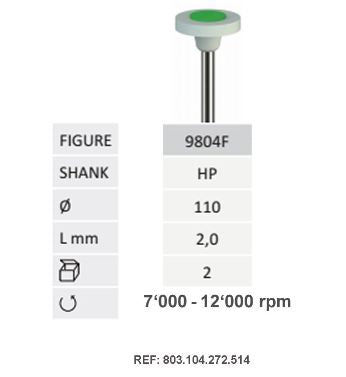 9804F-Jota – Zirconia Polisher Small Disc Fine