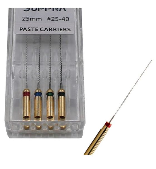Lentulo SUPPRA Paste Carrier, 25mm, Assorted Sizes 1-4, 4/pk