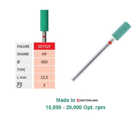 SD732F-Jota Zirconia Diamond Stone, HP, Cylindrical , Ø 5mm, FINE