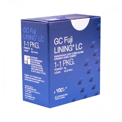 GC Fuji Lining LC 1-1 Glass Ionomer Lining Cement Mini Kit - 5 Gm. Powder & 3.4 mL Liquid