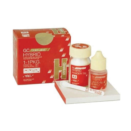 GC Gold Label Hybrid Shade, 1-1 Package, 15 Gm Powder, 8 Gm (6.4 mL) Liquid