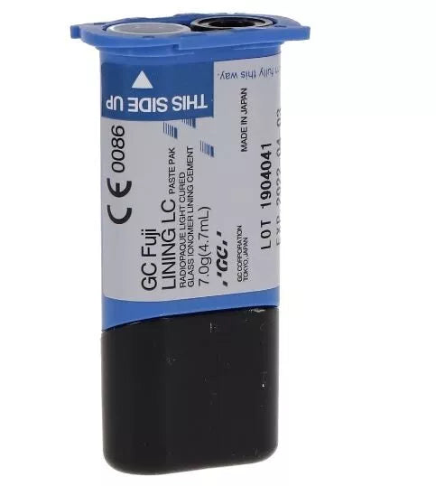 GC Fuji Lining LC Paste Refill Light-Cured, Fluoride Releasing. 1 - 7 Gm. (4.7 mL) Paste Pak Cartridge.