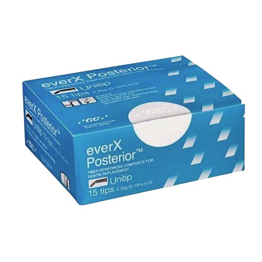 GC EverX Posterior Light-Cure Reinforced Composite, Universal, 0.25 Gm Unitip, 15/Box